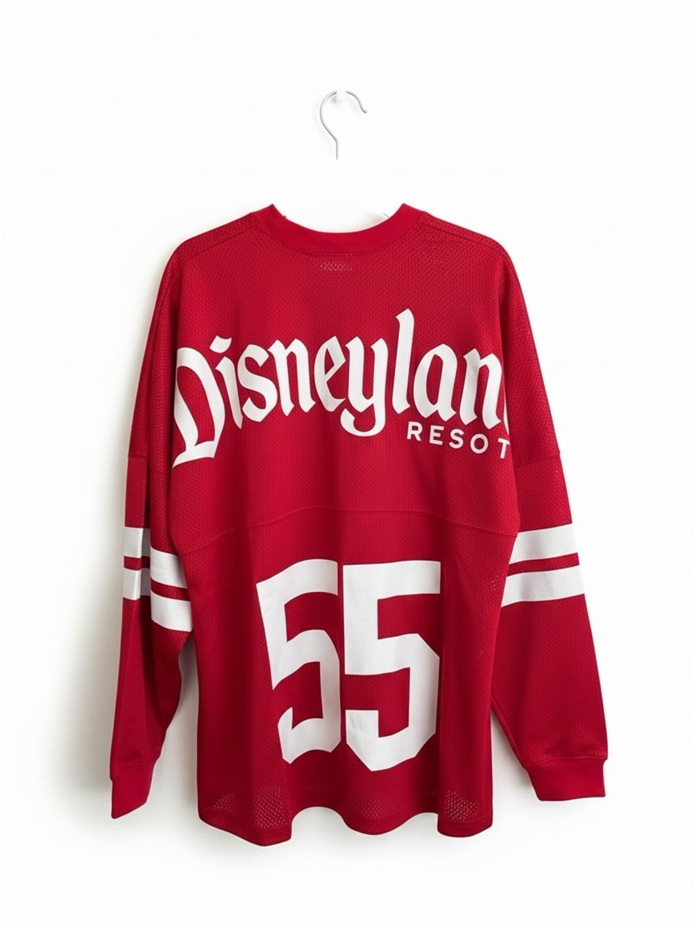2026 Disneyland Resort Retro #55 Red Spirit Jersey Unisex Lrg NWT